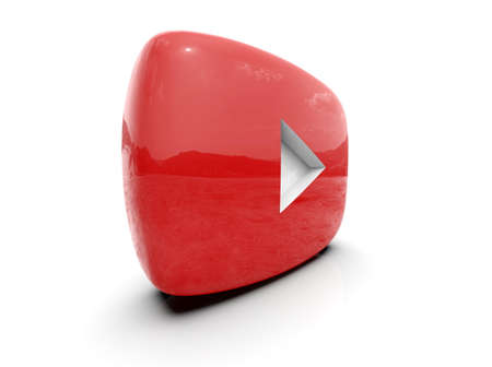 PlayÂ Button Sign Video Icon,Â OnlineÂ Broadcasting ServiceÂ Symbol, Social Media Sign,  Â Video StreamingÂ Mobile App, Video-Sharing Site Upload, ViewÂ and Share Videos,Â 3d Illustrationの写真素材
