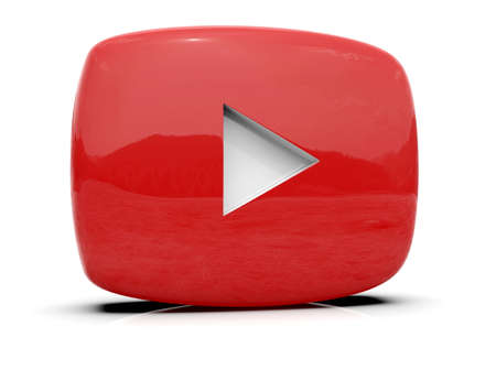 PlayÂ Button Sign Video Icon,Â OnlineÂ Broadcasting ServiceÂ Symbol, Social Media Sign,  Â Video StreamingÂ Mobile App, Video-Sharing Site Upload, ViewÂ and Share Videos,Â 3d Illustrationの写真素材