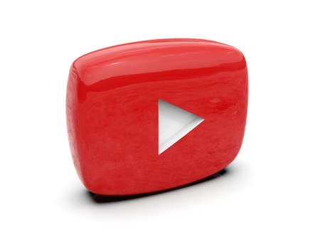 PlayÂ Button Sign Video Icon,Â OnlineÂ Broadcasting ServiceÂ Symbol, Social Media Sign,  Â Video StreamingÂ Mobile App, Video-Sharing Site Upload, ViewÂ and Share Videos,Â 3d Illustrationの写真素材