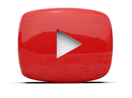 PlayÂ Button Sign Video Icon,Â OnlineÂ Broadcasting ServiceÂ Symbol, Social Media Sign,  Â Video StreamingÂ Mobile App, Video-Sharing Site Upload, ViewÂ and Share Videos,Â 3d Illustrationの写真素材