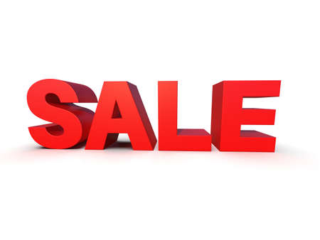 3d Rendering: Sale on White Background, 3d Sale Banner Template, Special Offer, Save Money, Discount Card, Discount Voucher, Coupon, Christmas Sales, Black Friday Design Templateの写真素材