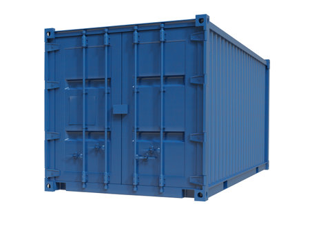Shipping Cargo Container for Logistics and Transportation Isolated, Cargo Box from...