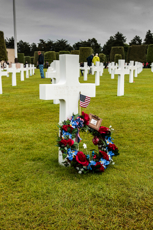 France, Normandy, June 6, 2011 - Graves of soldiers who died during the military operation in 1944 during the landing of the Allies in Normandy.のeditorial素材