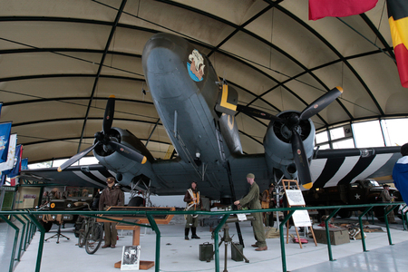 France, Normandy, June 6, 2011 - The Douglas Aircraft, which was used to land the Allied Airborne in Normandy.のeditorial素材