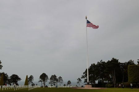 France, Normandy, June 6, 2011 - Cemetery of soldiers of the Allied army who fell during the military operation in Normandy in 1944.のeditorial素材