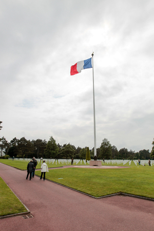 France, Normandy, June 6, 2011 - Cemetery of soldiers of the Allied army who fell during the military operation in Normandy in 1944.のeditorial素材