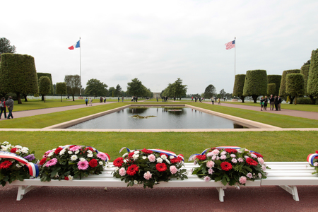 France, Normandy, June 6, 2011 - Cemetery of soldiers of the Allied army who fell during the operation in Normandy.のeditorial素材