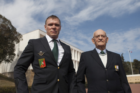 Aubagne, France. May 11, 2012. Portrait of veterans of the French foreign legion during the annual meeting of veterans.のeditorial素材
