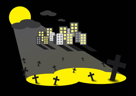 cemeteryのイラスト素材