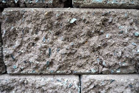 Wall texture make from brick and stoneの写真素材