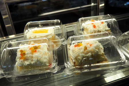 Bread in pack ready for sellの写真素材