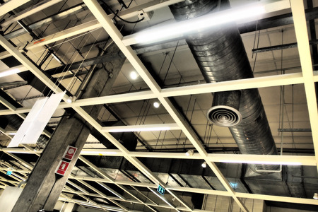 Structure make with steel by engineerの写真素材