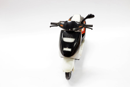 motorbike toy black and white designの写真素材
