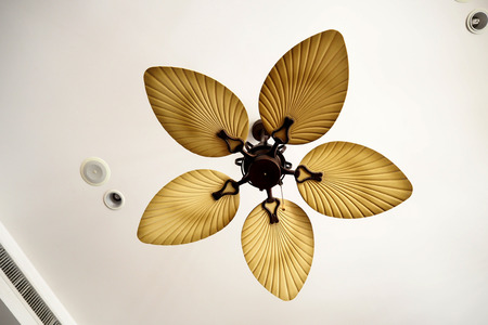 Classic Fan hanging on roofの写真素材