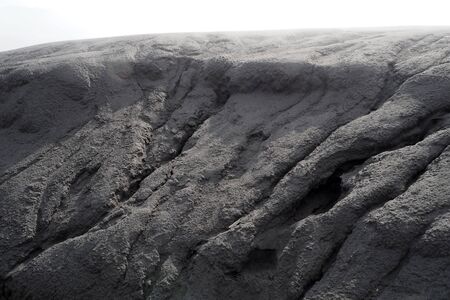 Cold Lava next to Bromo Mountain vacano in Indonesia