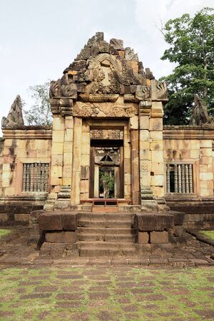 Stone castle in Burirum Thailandのeditorial素材