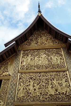 Temple Luang prabang in Lao look very niceの写真素材