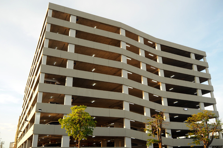 The big parking building in big shopping mallの写真素材