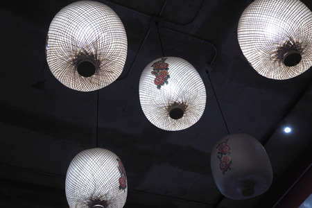 The chinese lamp look so nice and classicの写真素材