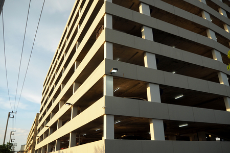 The big parking building in big shopping mallの写真素材