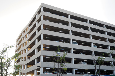 The big parking building in big shopping mallの写真素材