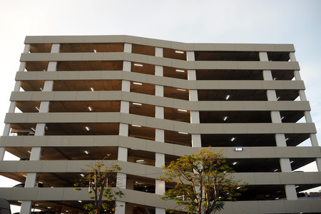 The big parking building in big shopping mallの写真素材