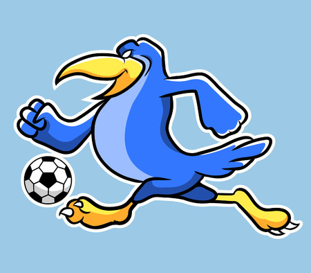 soccer birdのイラスト素材