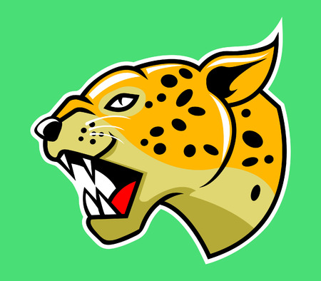 Vector illustration of leoprad headのイラスト素材