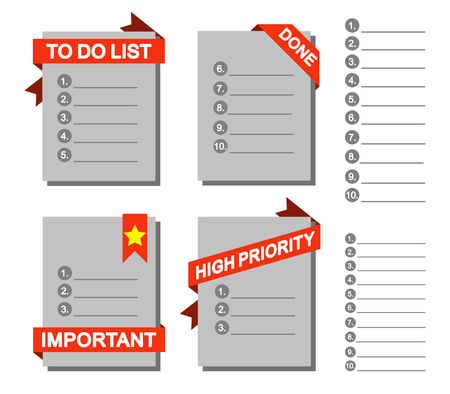 to do list element graphicのイラスト素材