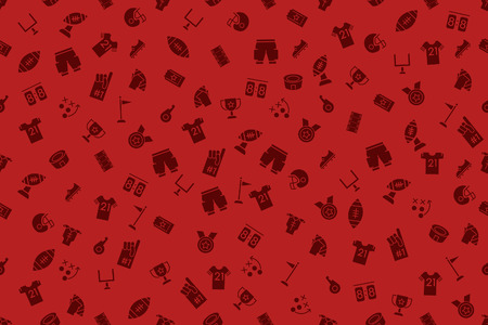 Duotone seamless pattern American Football icon. Suitable for background.のイラスト素材