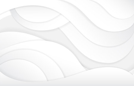 Decorative white and gray shapes for background.のイラスト素材