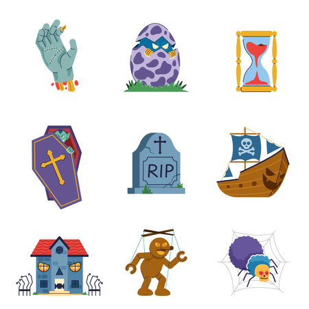 Posseded things and evil dark creature.のイラスト素材