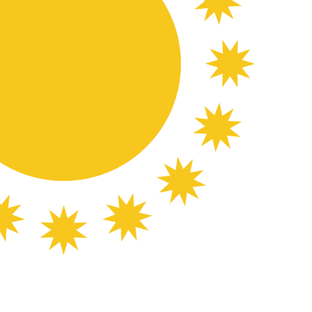 Sun vector icon for web design in a flat styleの写真素材