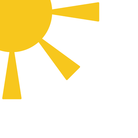 Sun vector icon for web design in a flat styleのイラスト素材
