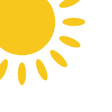 Sun vector icon for web design in a flat styleのイラスト素材