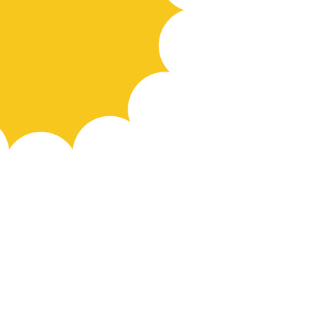 Sun vector icon for web design in a flat styleのイラスト素材