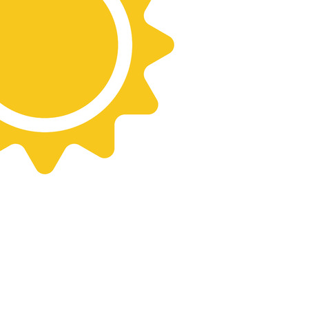 Sun vector icon for web design in a flat styleのイラスト素材