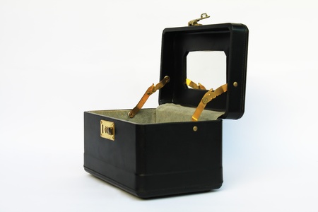 The old bag with a white background.の写真素材