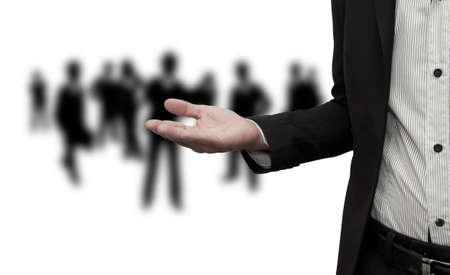 Business people who want to join the team.の写真素材