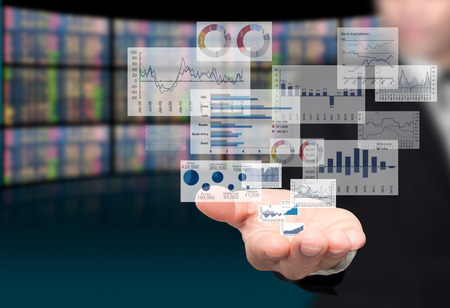 Investors with reported profits on hands.の写真素材