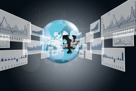 Reported profits out of the Globe.の写真素材