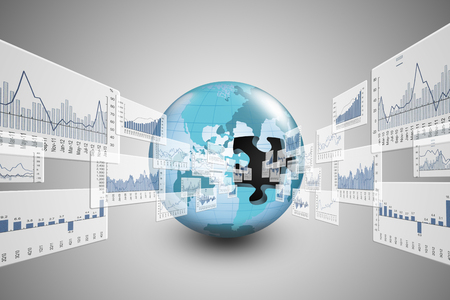 Reported profits out of the Globe.の写真素材