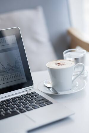 Investor trading on the laptop.の写真素材