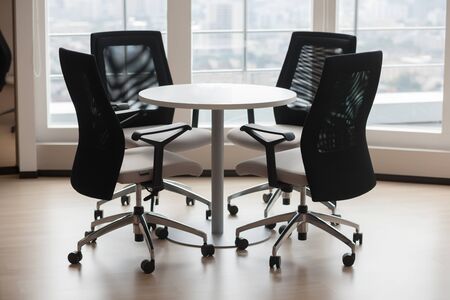 Table and chairs in meeting room.の写真素材