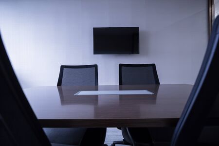 Table and chairs in meeting room.の写真素材