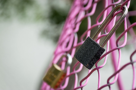 Padlock symbol of living togetherの写真素材