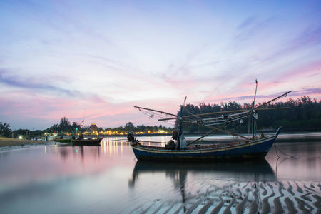 Fishing boat, Thailandの写真素材