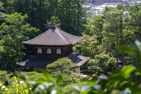 Ginkakuji temple or The Silver Pavilion at Kyoto, Japanのeditorial素材