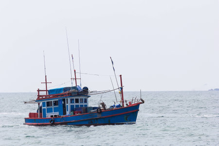 Fishing boat in Pattaya city, Thailand