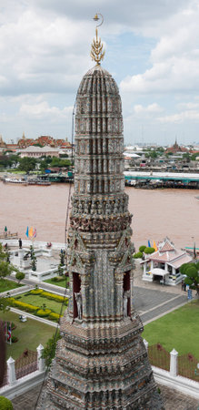 Wat Arun, The Temple of Dawn, Bangkok, Thailandの写真素材
